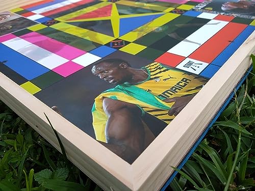 Jamaican Ludo Legendary Athletes Edition | 24in x 24in Board Game | Family Game Night Activity | Fun Easy Multi-Player Entertainment (Ludi/Ludy/Loodi)